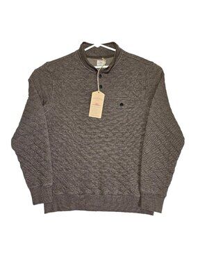 Faherty Epic Quilted Fleece Pullover Mens Size XL Mountain Branch Heather